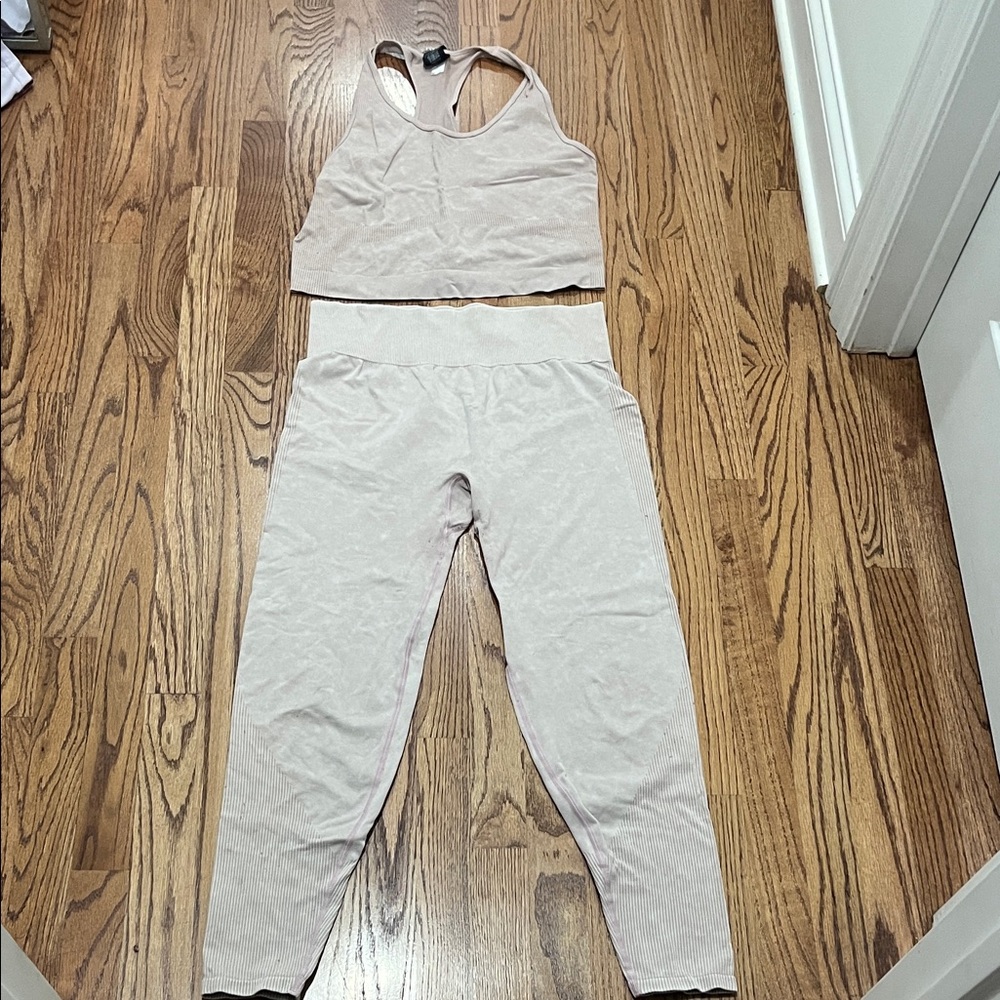 VS Pink Vintage Wash Pants & Tank Top Set